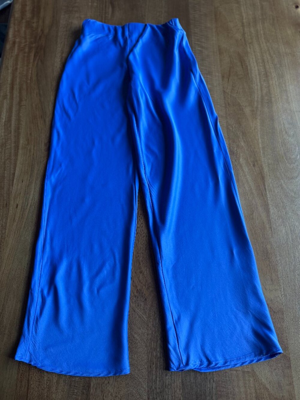 Anthropologie Colette Wide-Leg Pull-On Knit Pants Cobalt Blue — Size XXS